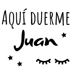 Vinilo Aquí Duerme - comprar online