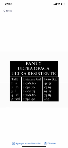 panty vivienne - BOLSA
