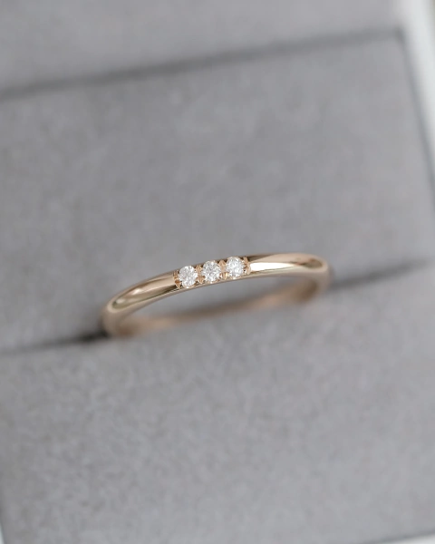 Anillo Triplet | Oro 18k Blanco & Diamantes - comprar online