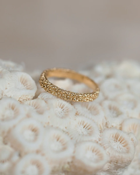 Anillo Coral | Oro 18k Rojo - buy online