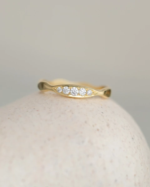 Anillo Marea | Oro 18k Amarillo & Diamantes - comprar online