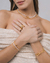 Anillo Manantial Granate | Enchapado Oro - comprar online