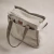 BOLSO MATERNAL DE LINO OSCURO CON CIERRE