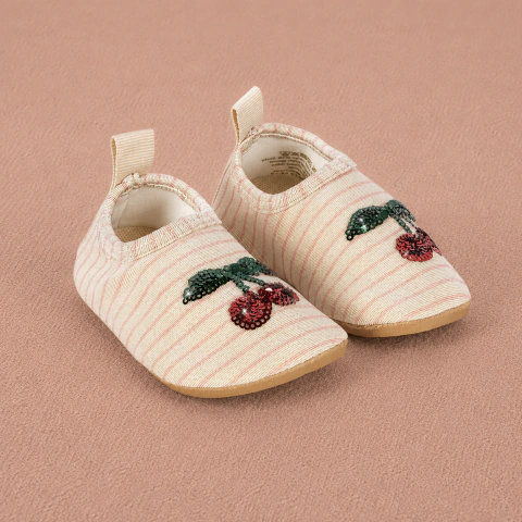Zapatos de malla rayas rosas UV - Konges