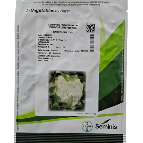 Semente de Couve Flor Hib. Barcelona Cms - Seminis 1.000 Sementes - comprar online