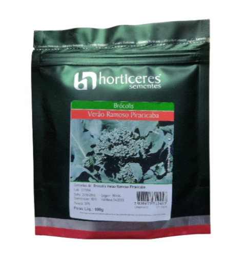Sementes De Brócolis Ramoso Piracicaba Precoce Verão Horticeres 100 G