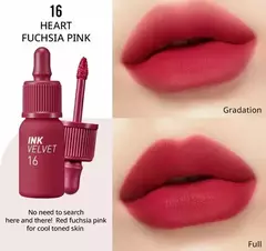 Peripera Lip Tint Ink The Velvet – 16 Heart Fuchsia Pink - comprar online