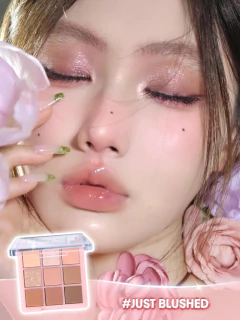 SHEGLAM Just Blushed Eyeshadow Palette – Paleta de Sombras Rosadas (9 Tonos) - BBK Makeup Importado