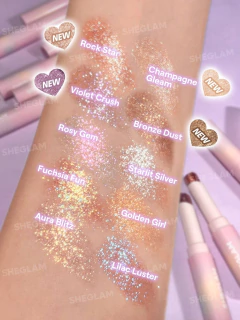 SHEGLAM Crystal Jelly Glaze Stick Champagne gleam – Iluminador y Sombra en Barra - BBK Makeup Importado