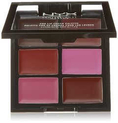 NYX - Pro Lip Cream Palette, The Plums - Paleta Labiales