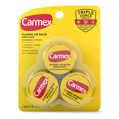 CARMEX - SET x 3 - BÁLSAMO LABIAL EN LATA - 15 spf