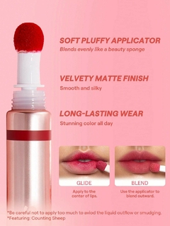 SHEGLAM Pout Pillow Cushion Matte Liquid Lipstick - Nod off - BBK Makeup Importado