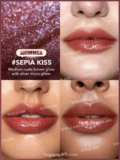 SHEGLAM Pout-Perfect Shimmer Lip Plumper - Sepia kiss - comprar online