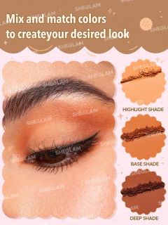 SHEGLAM Smart Cookie Shadow Stack Tonos Marrón y Nude – Sombras Apilables Compactas - tienda online