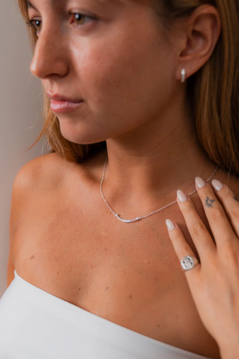 CADENA SMILE SILVER - comprar online