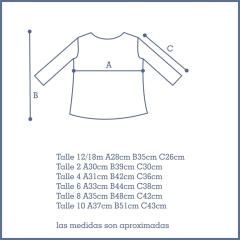 Remera Justina - mostaza y azul- - agus alvarez
