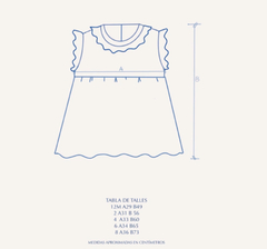 Vestido Aurora -azul invertido- - comprar online