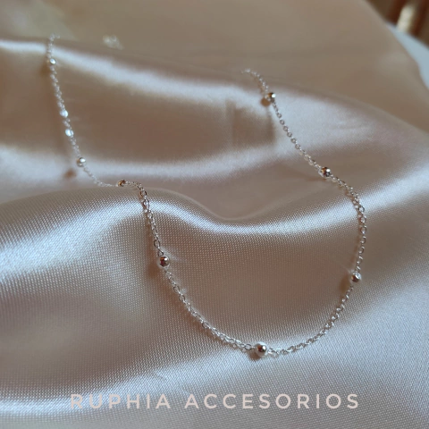 Cadena Roma acero blanco