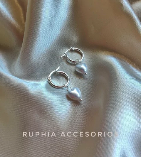 Argollas Perla corazon