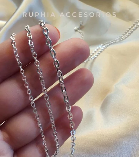 Cadena clásica acero blanco