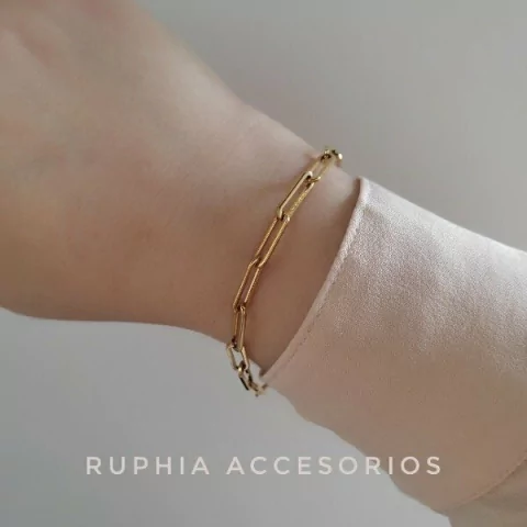 Pulsera Selene acero dorado