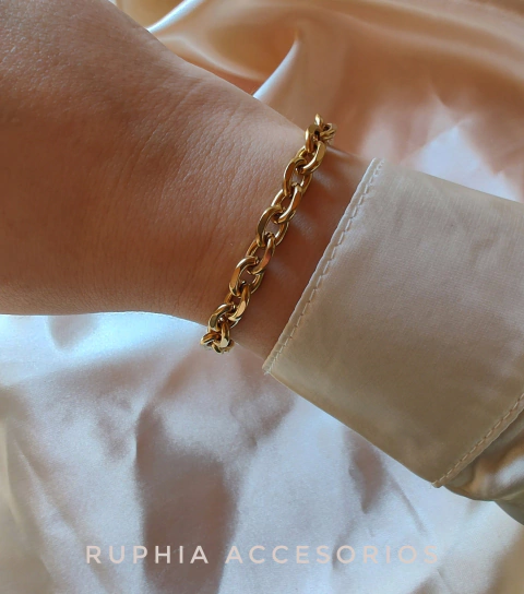Pulsera Nina acero dorado - comprar online