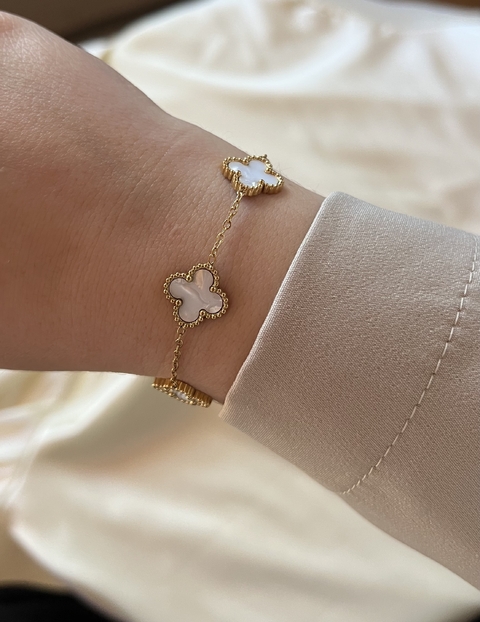 Pulsera Tréboles Blanco - comprar online