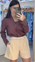 SHORT ALFAIATARIA PREGAS BMQ - loja online