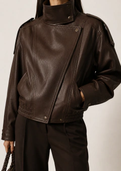 JAQUETA COURO ZARA - comprar online