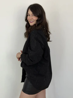 JAQUETA JEANS STRASS na internet