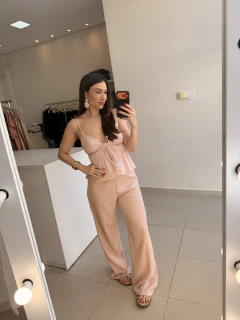 CONJUNTO BLUSA AMARRAÇÃO na internet