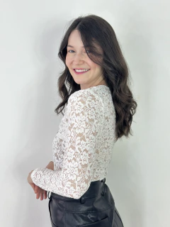 BLUSA RENDA GOLA V - comprar online