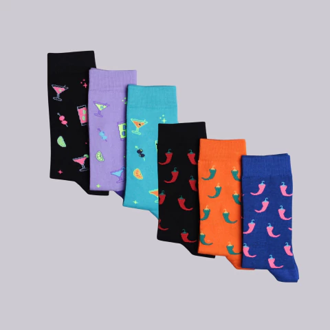 BLACK CHERRY PACK 2025 - 28 - MULTICOLOR - MEDIAS X6 - comprar online