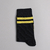Medias Stripes Negro - Amarillo