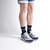 Medias Stripes Negro - Azul Francia - comprar online