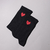 Medias Heart Crew Socks - Negro - comprar online