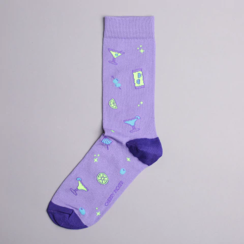 Medias Drinks - Lila - comprar online