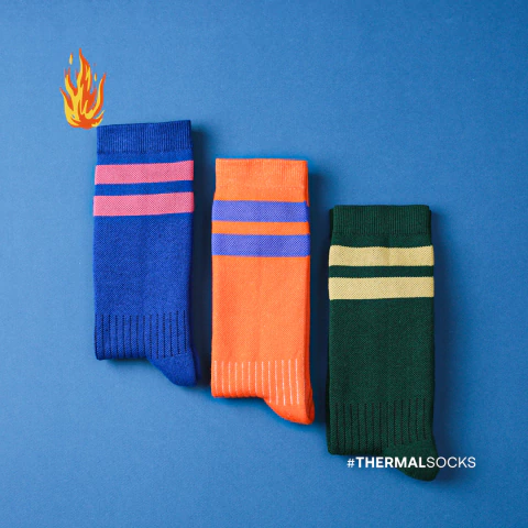 THERMAX STRIPES PACK - MULTICOLOR - MEDIAS TERMICAS X3 - comprar online