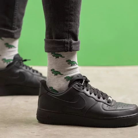 Medias Dino - Gris Melange suavizado