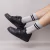 Medias Stripes Gris Melange suavizado - Negro