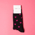 Medias Broken Heart - Negro (con Fucsia) - comprar online