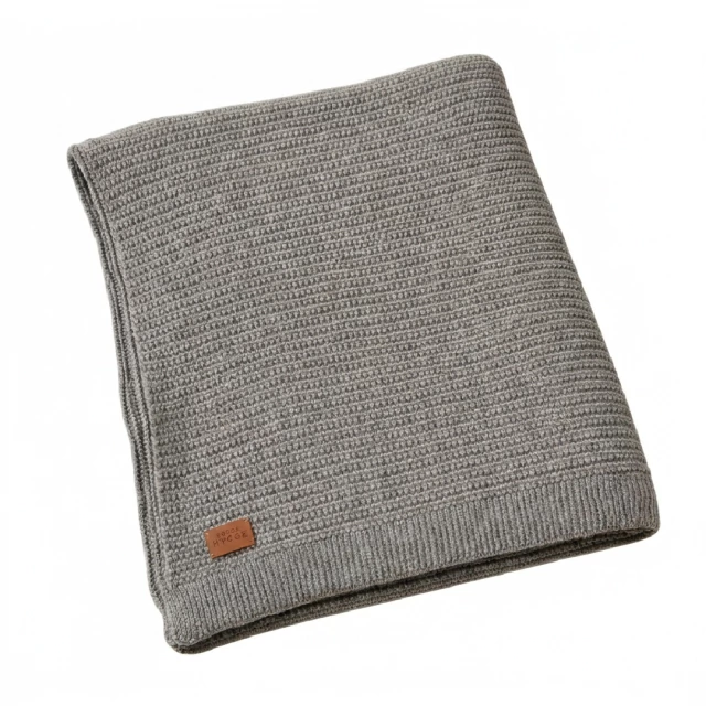 Ruana de lana panal gris melange