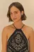 Vestido cropped estampado borbolina - 142680 na internet