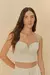 Blusa decote arredondado tweed - 142699