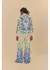 Calça wide sarja estampada voo de porcelana - 146048 - comprar online