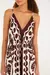 Vestido cropped estampado floral arabesque - 341305 na internet