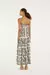 Vestido longo estampado jardim chintz lenço - 343126 - comprar online