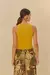 Regata farm rio bordada amarelo - 343351 - comprar online