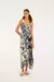 Vestido cropped estampado lenço tropicano - 343362