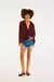 Short jeans curva dobra lateral - 146046